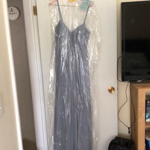 Azazie bridesmaid dress. Color dusty blue. Size 4/6 Used once. Dry-cleaned.